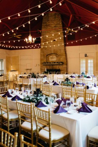 Wonderfully Woodsy Winter Wedding in Purple and Green - Ctg Photography