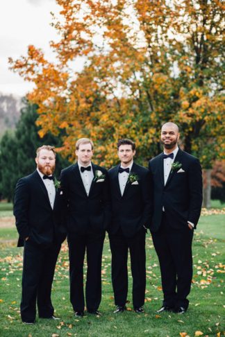 Wonderfully Woodsy Winter Wedding in Purple and Green - Ctg Photography