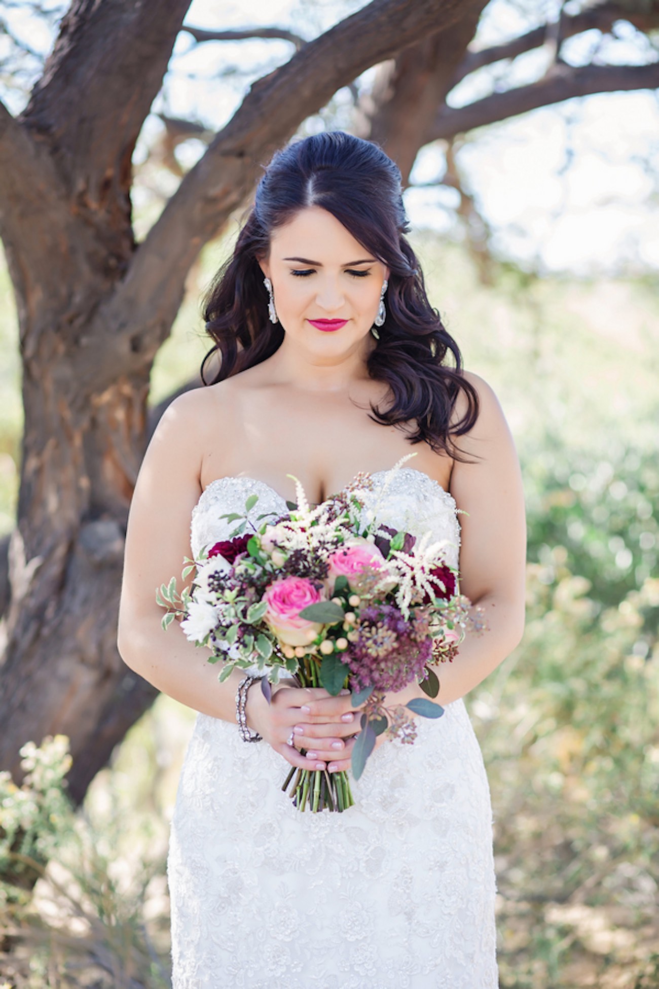 Plum Pink + Gold Arizona Wedding - Jessica Q Photography