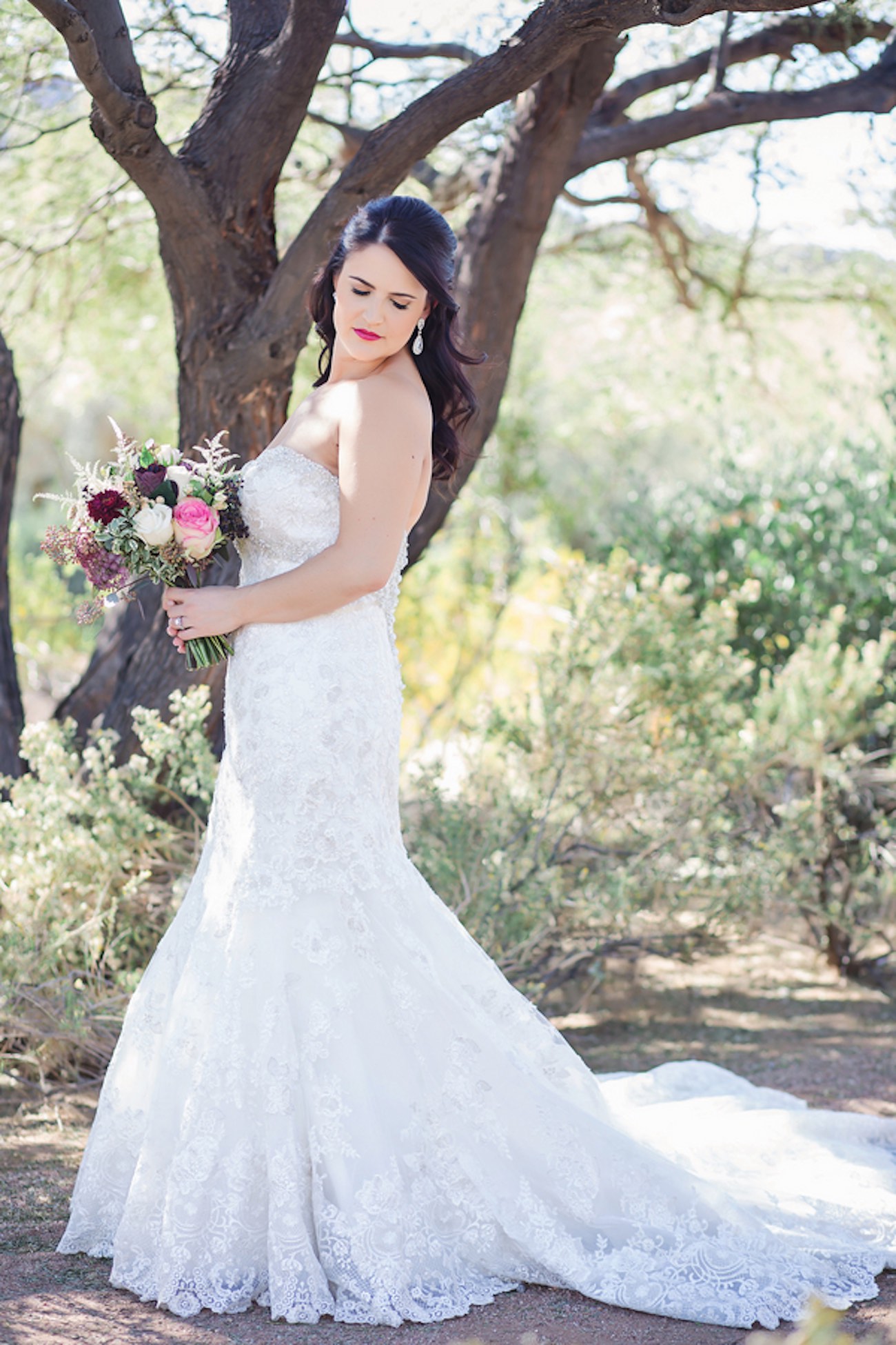 Plum Pink + Gold Arizona Wedding - Jessica Q Photography