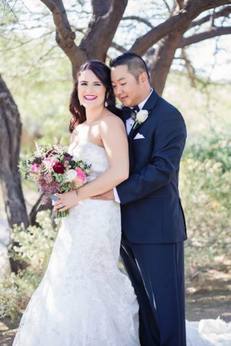 Plum Pink + Gold Arizona Wedding - Jessica Q Photography