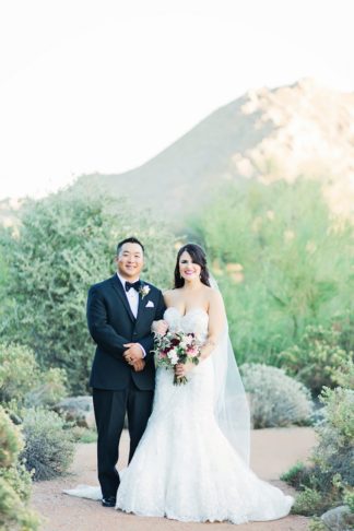 Plum Pink + Gold Arizona Wedding - Jessica Q Photography