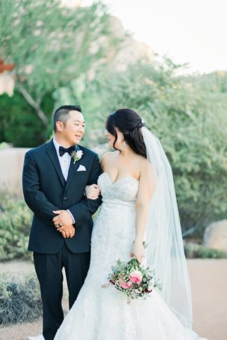 Plum Pink + Gold Arizona Wedding - Jessica Q Photography