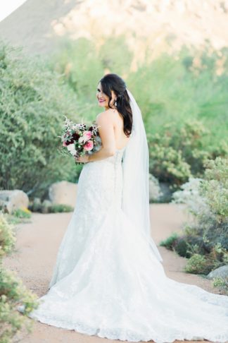 Plum Pink + Gold Arizona Wedding - Jessica Q Photography