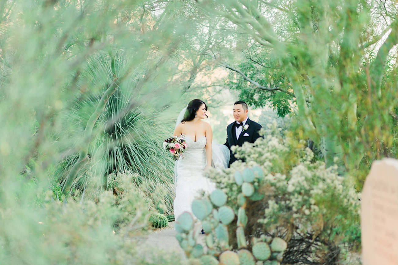 Plum Pink + Gold Arizona Wedding - Jessica Q Photography