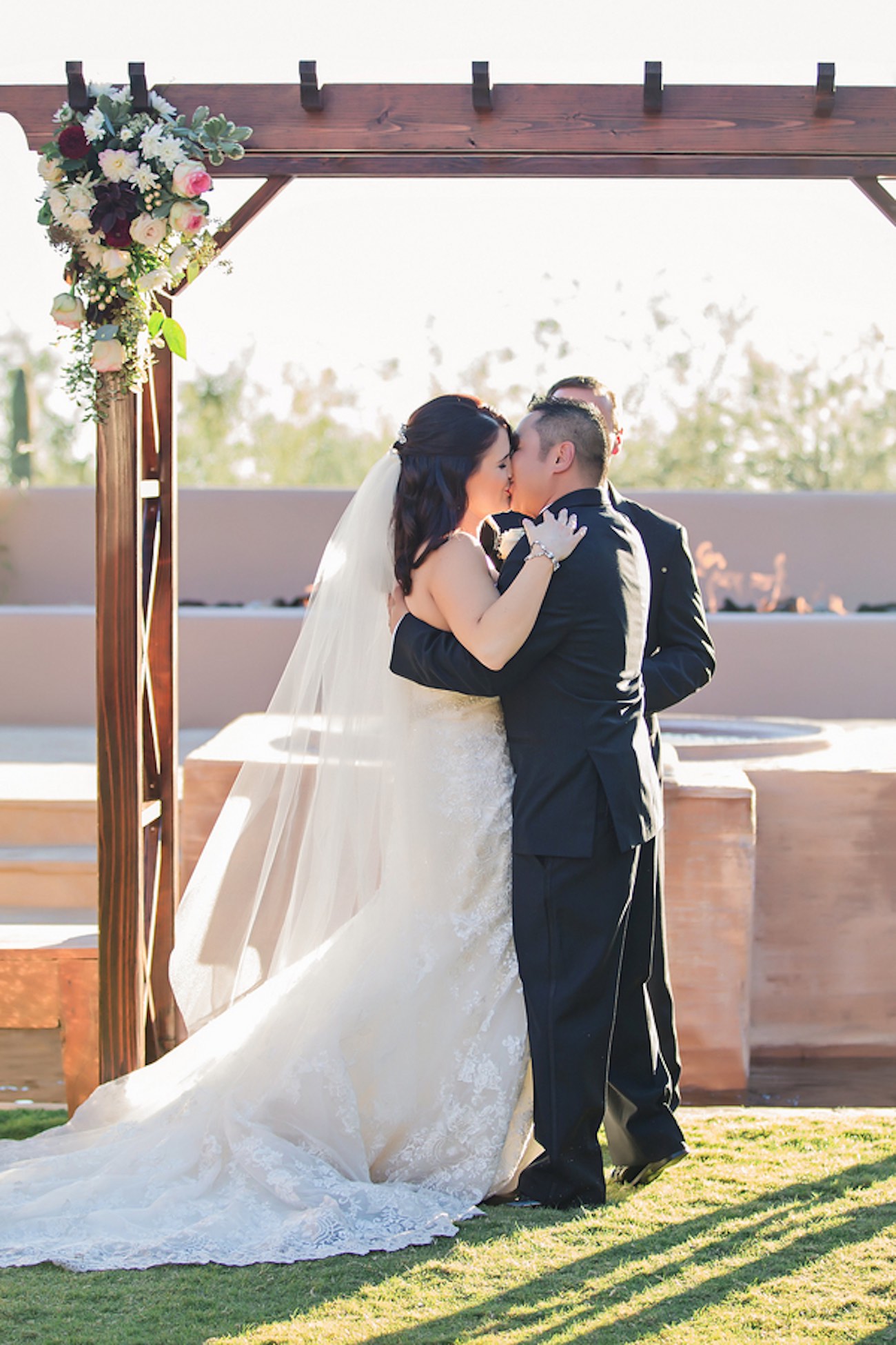 Plum Pink + Gold Arizona Wedding - Jessica Q Photography