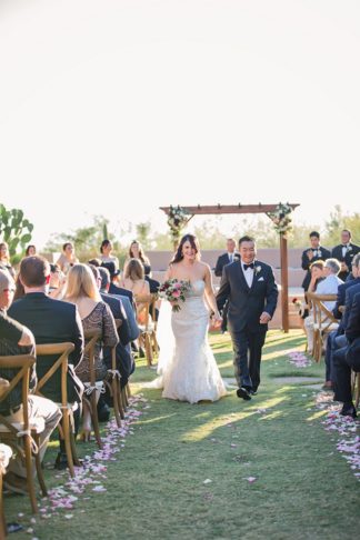 Plum Pink + Gold Arizona Wedding - Jessica Q Photography