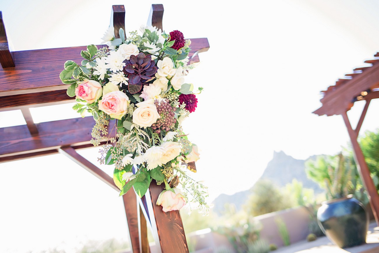 Plum Pink + Gold Arizona Wedding - Jessica Q Photography