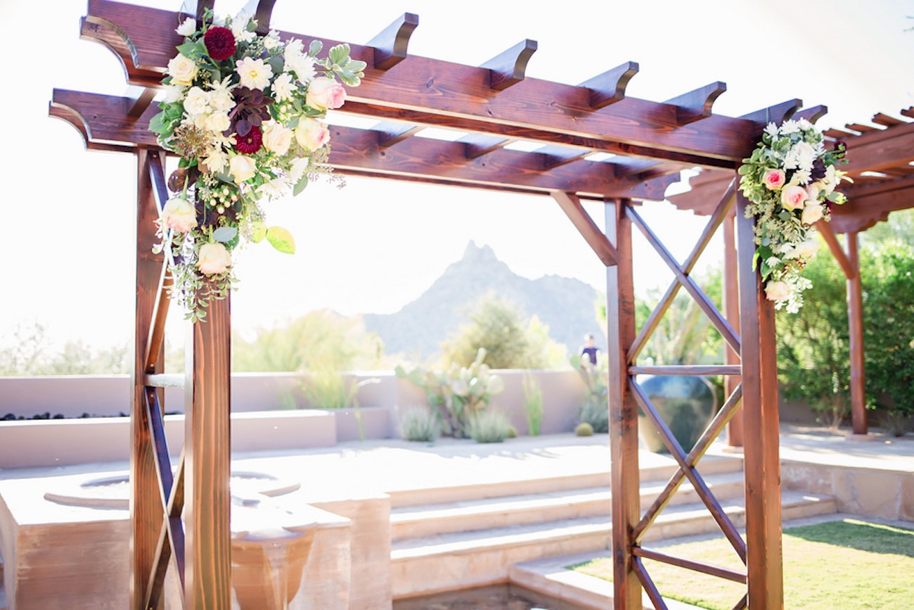 Plum Pink + Gold Arizona Wedding - Jessica Q Photography