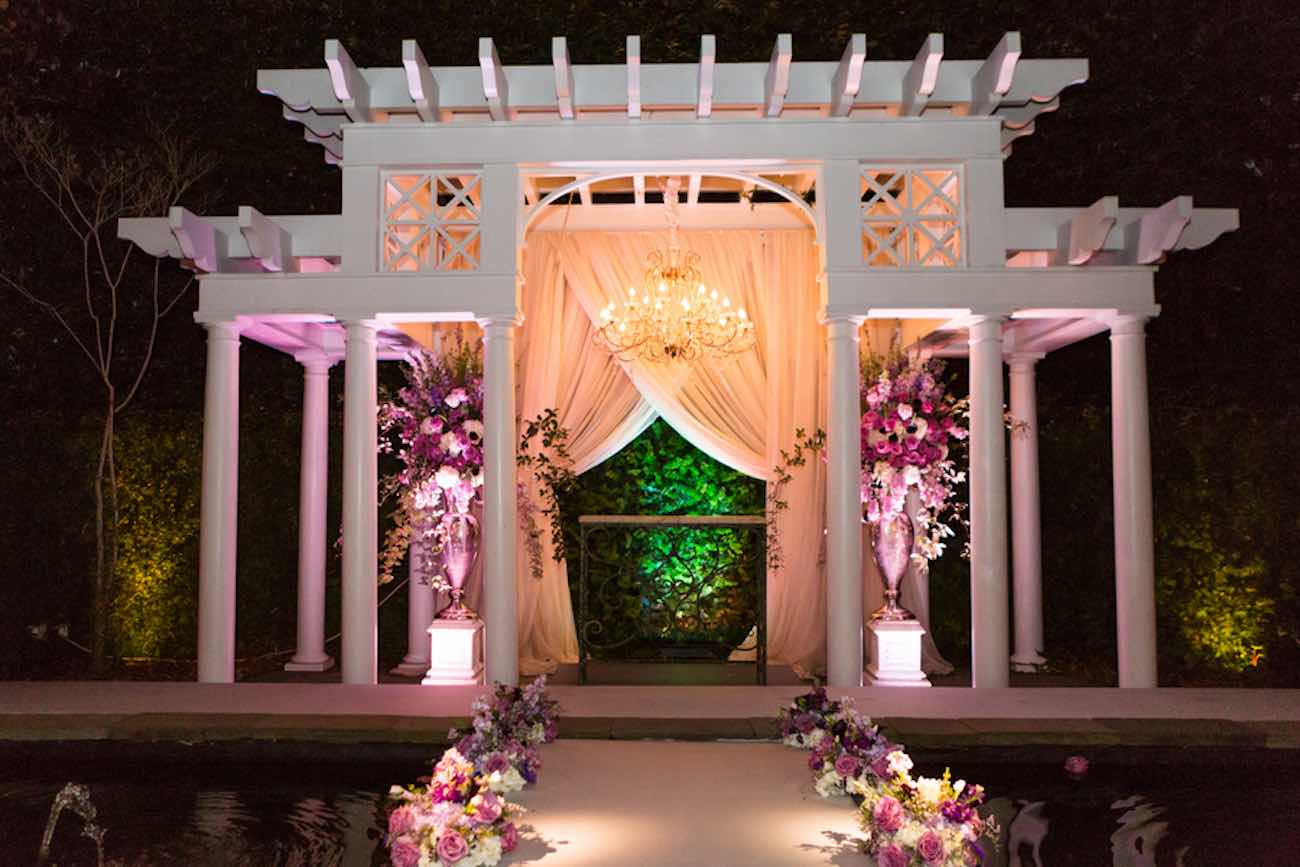 Charming Charleston Wedding at the Historic Aiken House with romantic lavender, purple and gold details. Images: Riverland Studios