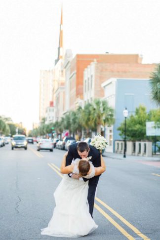 Charming Charleston Wedding at the Historic Aiken House with romantic lavender, purple and gold details. Images: Riverland Studios