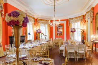 Charming Charleston Wedding at the Historic Aiken House with romantic lavender, purple and gold details. Images: Riverland Studios