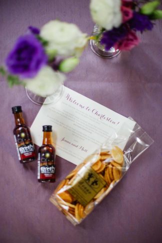 Charming Charleston Wedding at the Historic Aiken House with romantic lavender, purple and gold details. Images: Riverland Studios