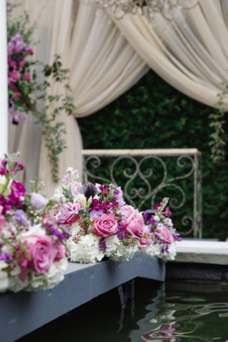 Charming Charleston Wedding at the Historic Aiken House with romantic lavender, purple and gold details. Images: Riverland Studios