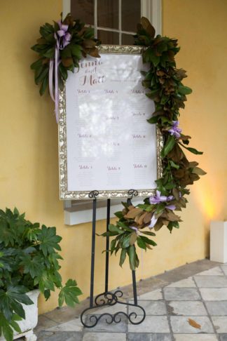 Charming Charleston Wedding at the Historic Aiken House with romantic lavender, purple and gold details. Images: Riverland Studios