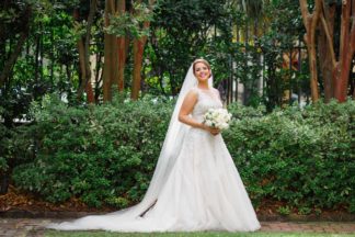 Charming Charleston Wedding at the Historic Aiken House with romantic lavender, purple and gold details. Images: Riverland Studios