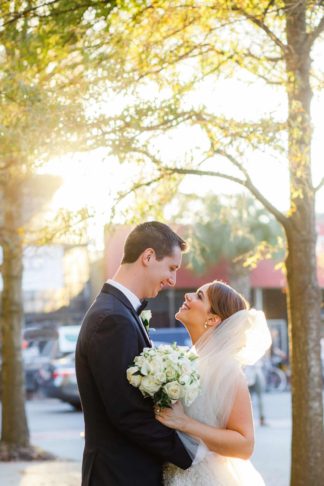 Charming Charleston Wedding at the Historic Aiken House with romantic lavender, purple and gold details. Images: Riverland Studios