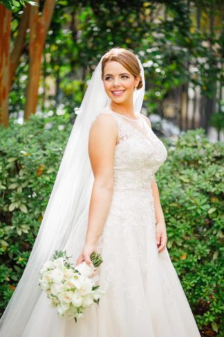 Charming Charleston Wedding at the Historic Aiken House with romantic lavender, purple and gold details. Images: Riverland Studios