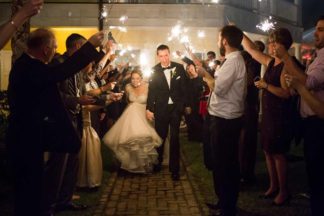 Charming Charleston Wedding at the Historic Aiken House with romantic lavender, purple and gold details. Images: Riverland Studios