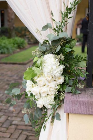 Charming Charleston Wedding at the Historic Aiken House with romantic lavender, purple and gold details. Images: Riverland Studios