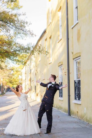 Charming Charleston Wedding at the Historic Aiken House with romantic lavender, purple and gold details. Images: Riverland Studios