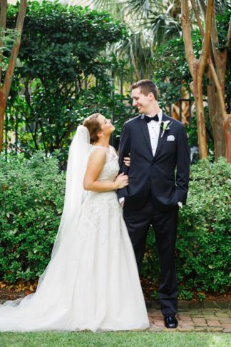 Charming Charleston Wedding at the Historic Aiken House with romantic lavender, purple and gold details. Images: Riverland Studios