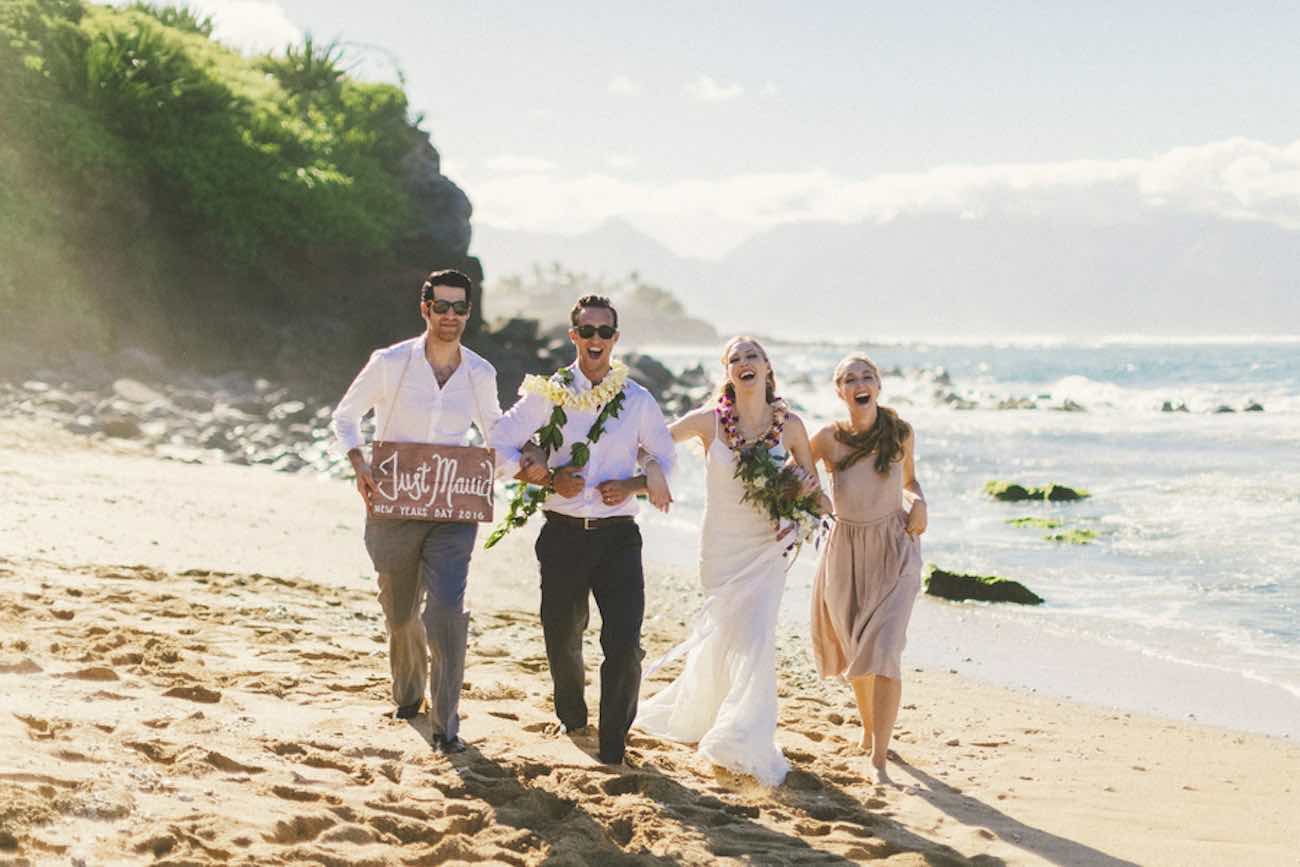 Laid Back Tropical Maui Destination Beach Wedding. Angie Diaz Photography