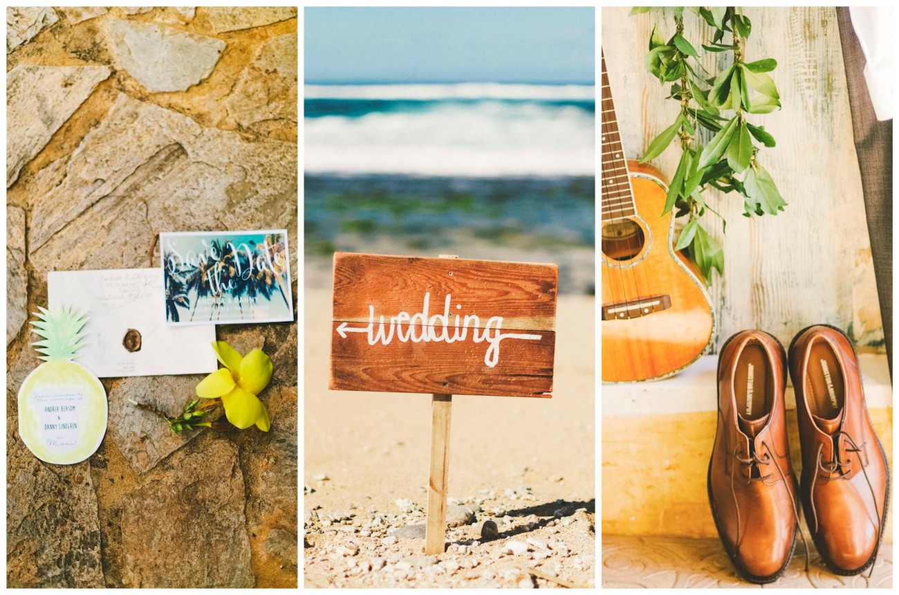 Laid Back Tropical Maui Destination Beach Wedding. Angie Diaz Photography