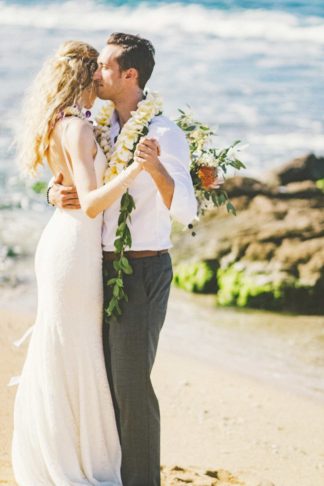 Laid Back Tropical Maui Destination Beach Wedding. Angie Diaz Photography