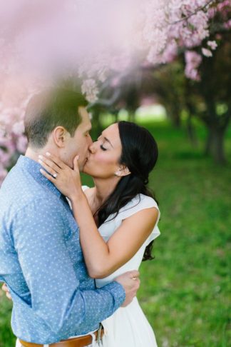 Apple Blossom Engagement Photographs in Ottawa. Photography: Grace & Gold Studio