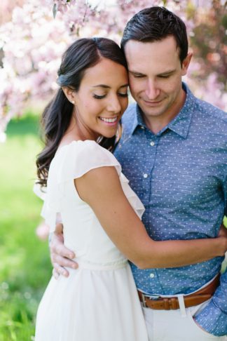 Apple Blossom Engagement Photographs in Ottawa. Photography: Grace & Gold Studio