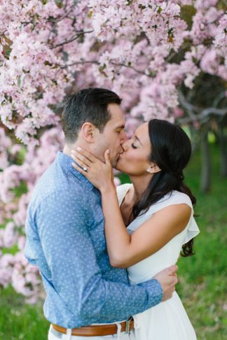 Apple Blossom Engagement Photographs in Ottawa. Photography: Grace & Gold Studio