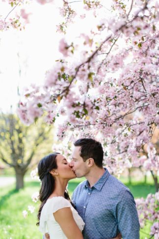 Apple Blossom Engagement Photographs in Ottawa. Photography: Grace & Gold Studio