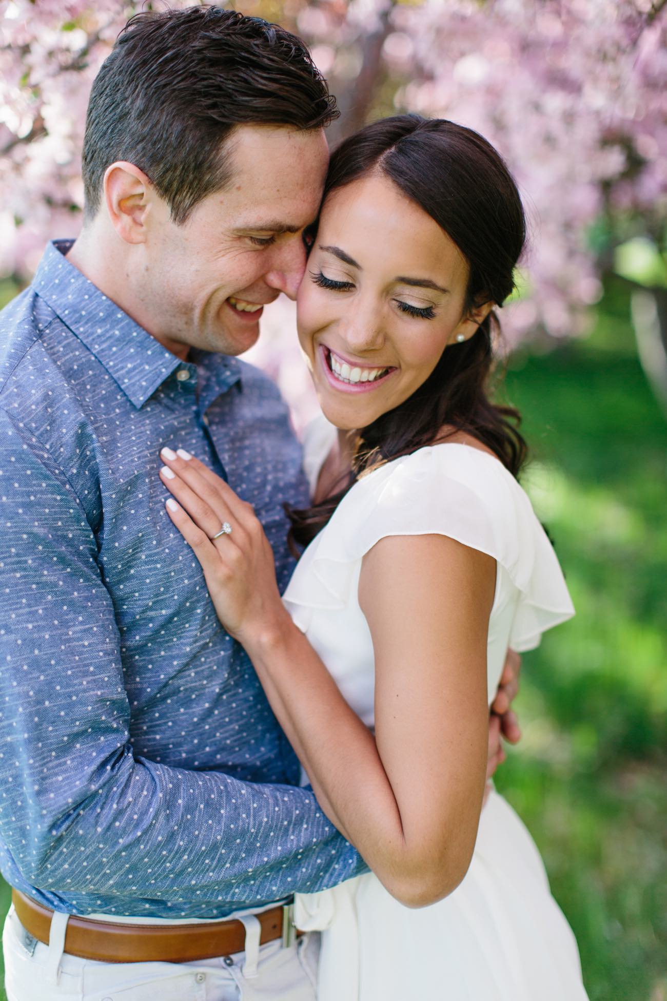 Apple Blossom Engagement Photographs in Ottawa. Photography: Grace & Gold Studio