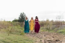 How to mix and match winter + fall bridesmaid dresses 