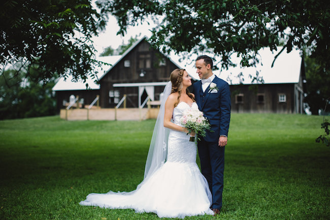 Blush Indiana Barn Wedding