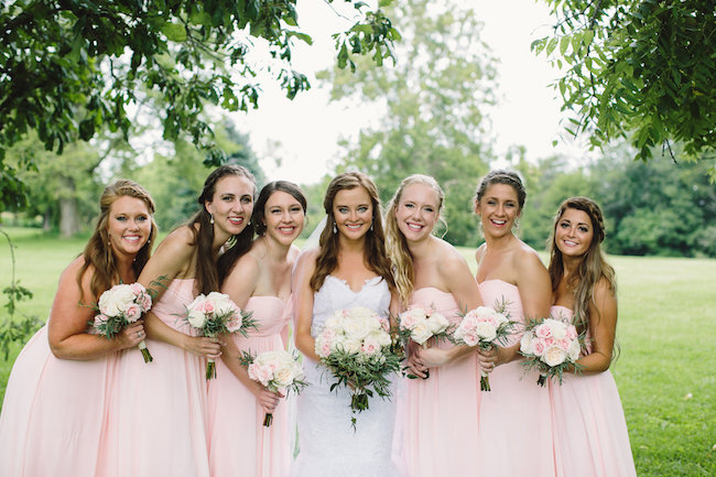 Blush Indiana Barn Wedding