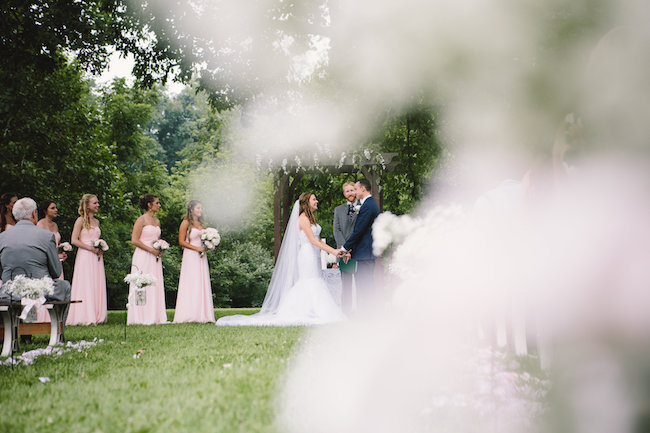 Blush Indiana Barn Wedding