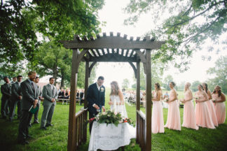 Blush Indiana Barn Wedding