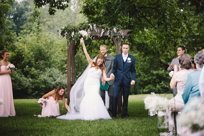 Blush Indiana Barn Wedding