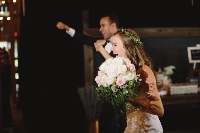 Blush Indiana Barn Wedding