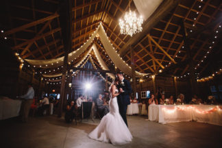 Blush Indiana Barn Wedding