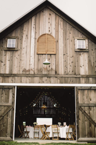 Blush Indiana Barn Wedding