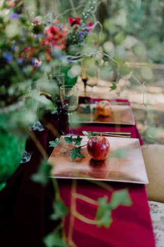 Dramatic black and red forest wedding - Jana Marnewick Photography