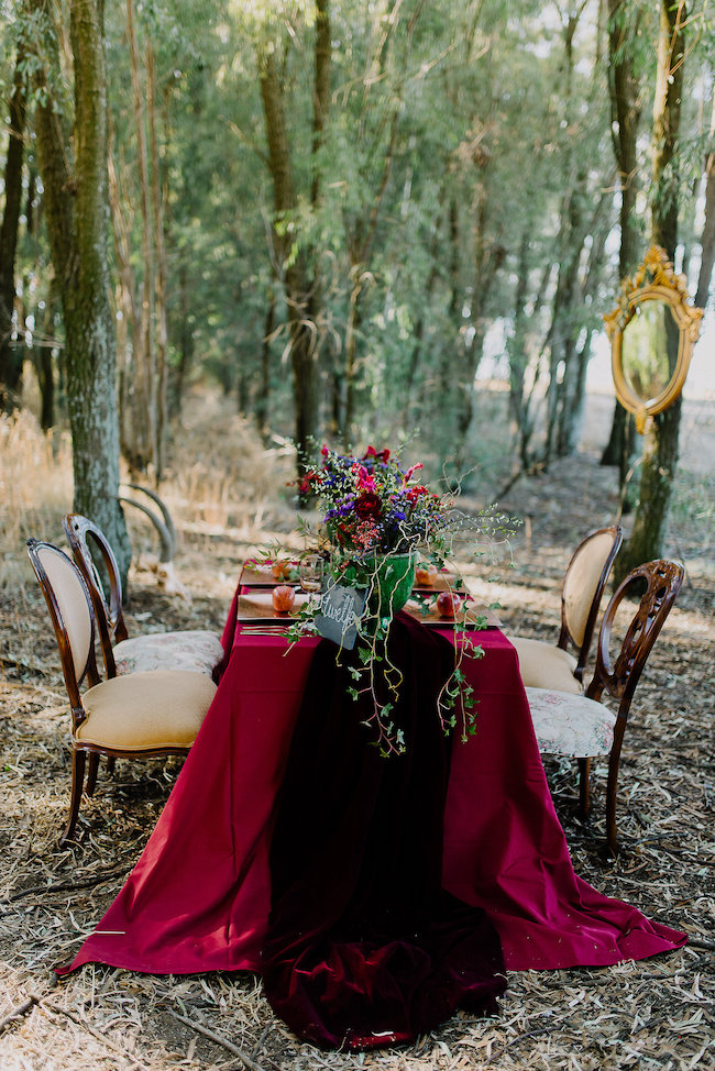 Dramatic black and red forest wedding - Jana Marnewick Photography