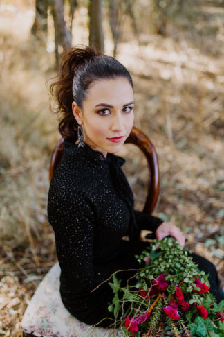 Dramatic black and red forest wedding - Jana Marnewick Photography