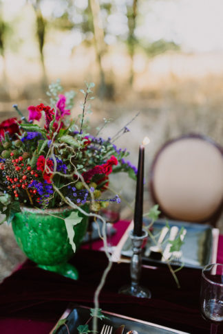 Dramatic black and red forest wedding - Jana Marnewick Photography