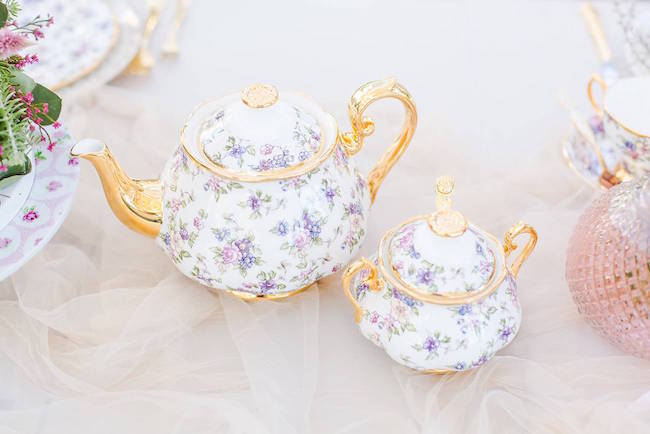 Watercolor Kitchen Tea Ideas by Something Pretty + Katie Mayhew Photography