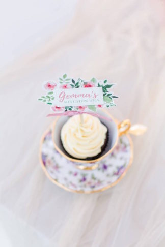 Watercolor Kitchen Tea Ideas by Something Pretty + Katie Mayhew Photography