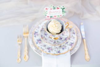 Watercolor Kitchen Tea Ideas by Something Pretty + Katie Mayhew Photography
